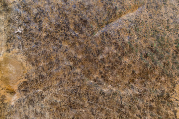 Texture of processed walls in salt caves