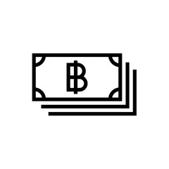 Bitcoin symbol currency money simple flat style icon