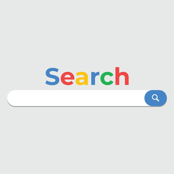 Vector Element Google Search Bar Site, Search Engine Template