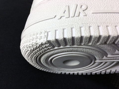 Pavia, Italy - Novembre 24, 2016: Deail of white Nike Air Force One shoes - illustrative editorial