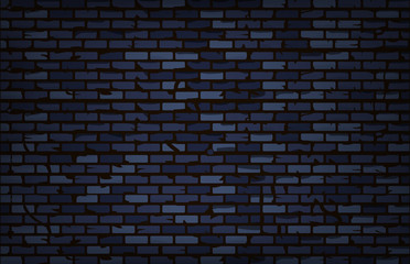 old grunge brick wall background vector illustration