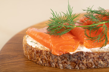 Salmom sandwich