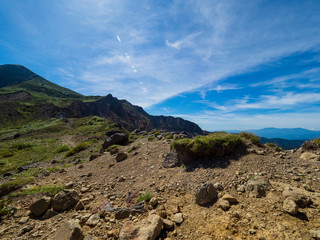 磐梯山登山櫛ヶ峰方向から