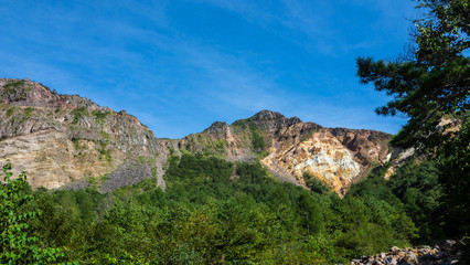 裏磐梯からの磐梯山断崖絶壁