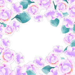 Fototapeta na wymiar Jasmine flower frame