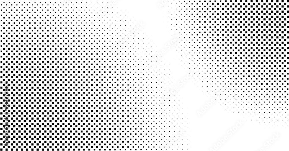Poster halftone vector background. abstract dotted backdrop. grunge effect for overlay design. black and wh