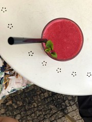 Healthy smoothie drink on a table