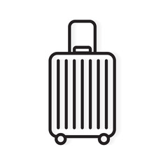 travel suitcase icon- vector illustration