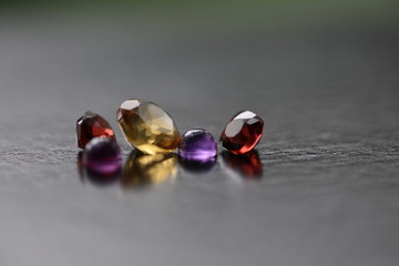 Garnet, Citrine and Amethyst II