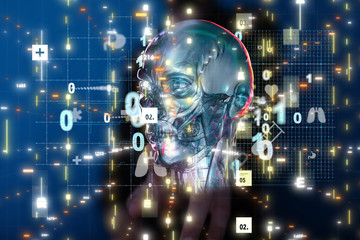 medical network connection with modern virtual screen interface