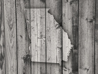 Karte von Georgia auf verwittertem Holz