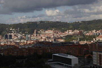 View of Bilbao from a hill