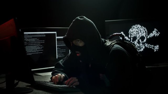 Internet Piracy Hacker Stealing Information