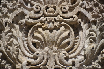 Ornate Crest Relief, Dolmabahce Palace Facade, Istanbul