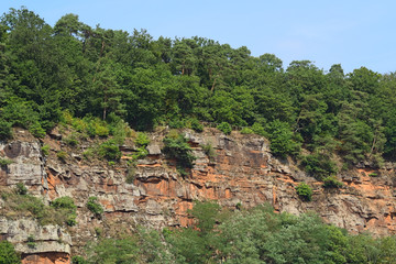 Trier - Klippe an der Mosel, Rheinland-Pfalz, Deutschland, Europa