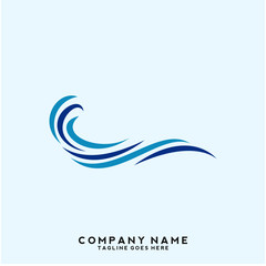 Water wave Logo Template