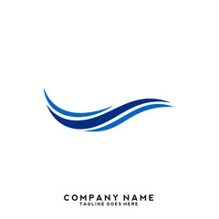 Water wave Logo Template