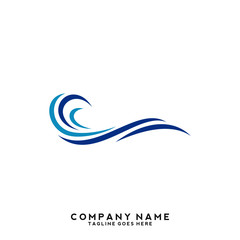 Water wave Logo Template
