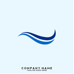 Water wave Logo Template