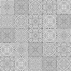 Ancient mosaic ceramic tile pattern.