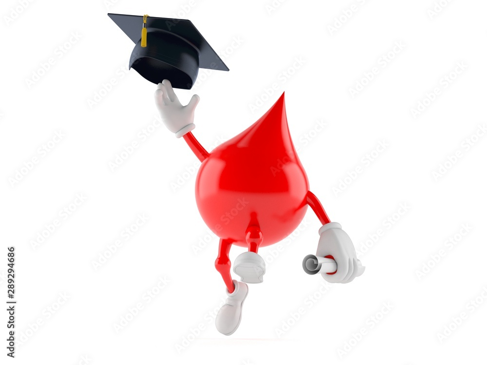 Canvas Prints blood character throwing mortar board