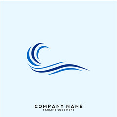 Water wave Logo Template