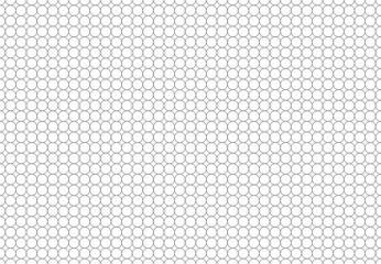 Pattern circles are arranged in row grey color on white paper background neat and tidy shape art seamless