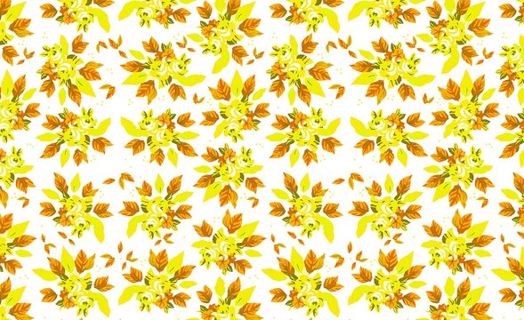 seamless floral background with flowers