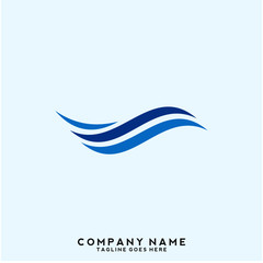 Water wave Logo Template
