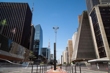 Avenida Paulista em São Paulo, Brasil	