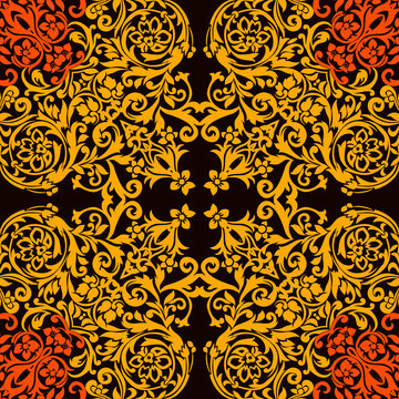 Indian Traditional paisley pattern © grizsys
