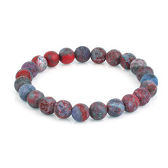 Stone bracelet isolated on white