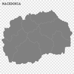 High quality map with borders