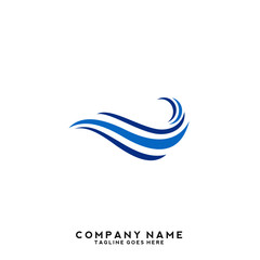 Water wave Logo Template