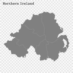 High quality map with borders