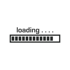 loading, progress icon vector design illustration