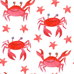 Materiał do szycia Bright watercolor seamless pattern.