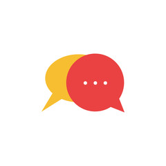 Chat graphic design template vector isolated illustration