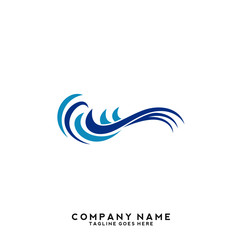 Water wave Logo Template