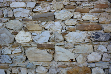an old stone wall