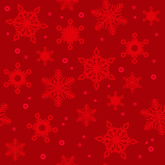Obraz na płótnie Canvas Seamless geometric snowflakes retro design wallpaper, wrapping paper