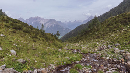 Fototapeta premium mountain landscape with river