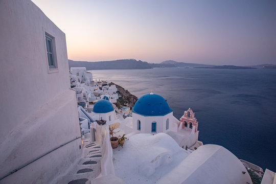 Blue church Santorini