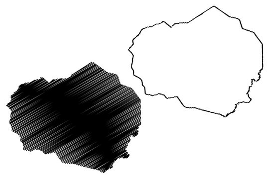 Olancho Department (Republic of Honduras, Departments of Honduras) map vector illustration, scribble sketch Olancho map..