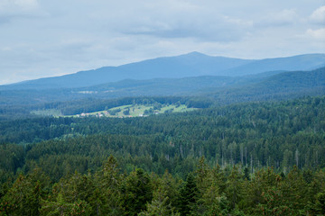 Obraz premium Nationalpark Bayrische Wald von Waldhäuser bis Neuschönau und rund um den Berg Lusen 1373m
