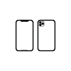 Iphone 11 pro front and back design.