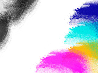 bright colors. brush strokes patterns. watercolor stains. grunge