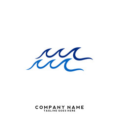 Water wave Logo Template