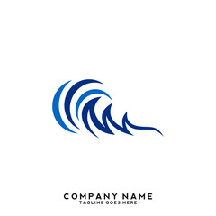 Water wave Logo Template