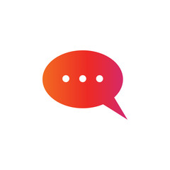 Chat graphic design template vector isolated illustration